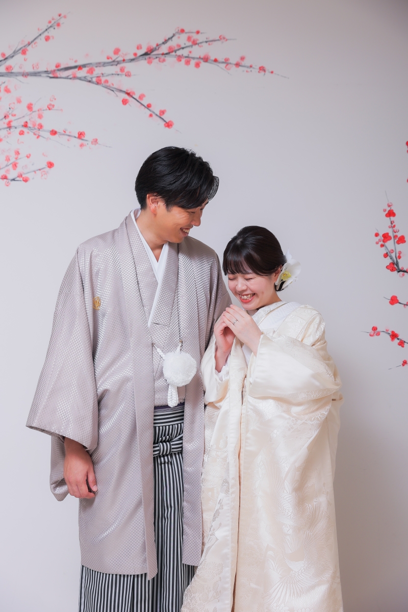 シンプルな梅の背景で