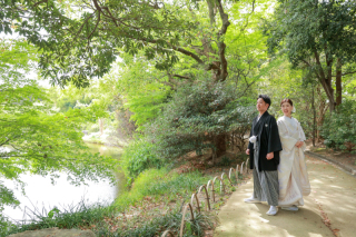 素敵な和庭園での撮影