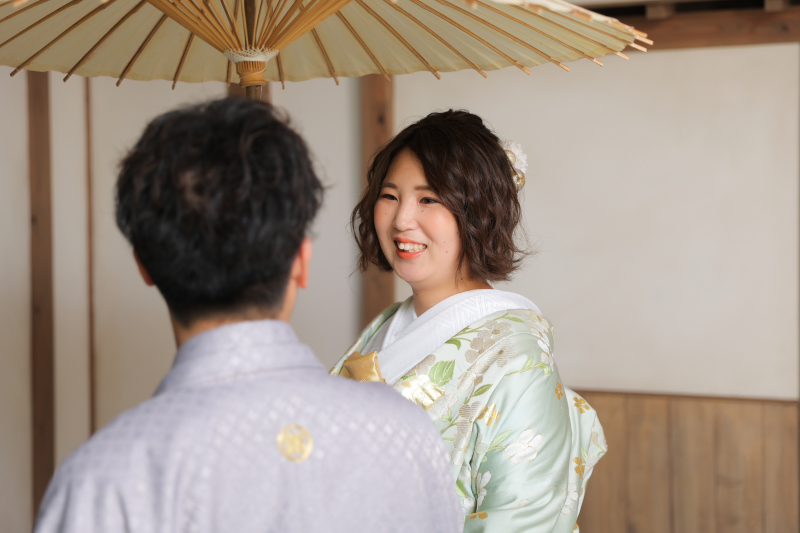 ご新婦様の表情を撮影！