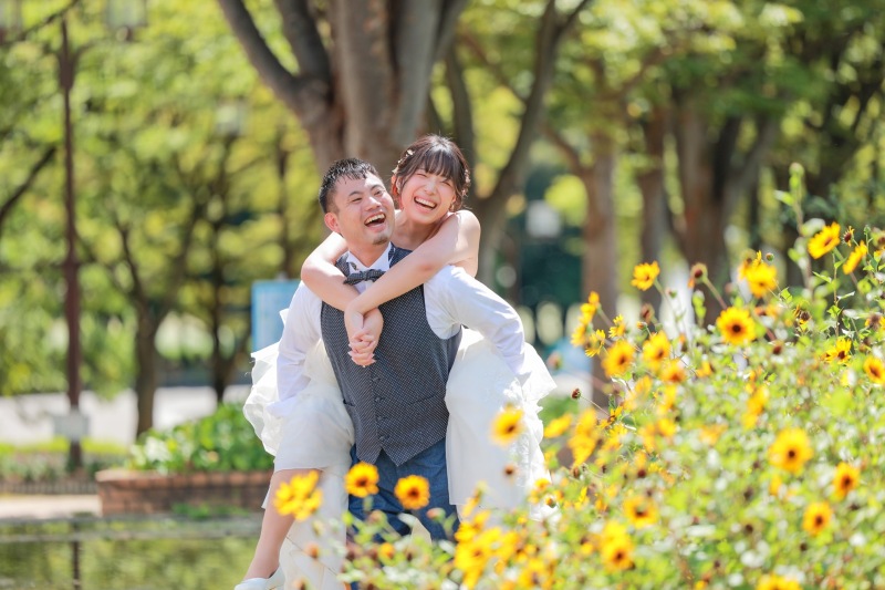 最後はおんぶで