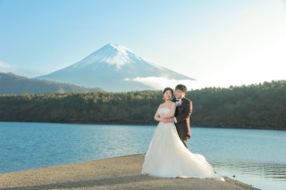 富士山と乗馬ロケ