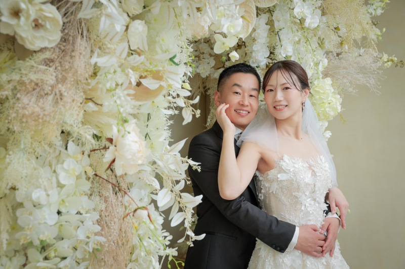 お顔を寄り添って