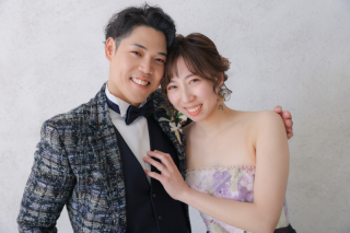 カラードレスxタキシード