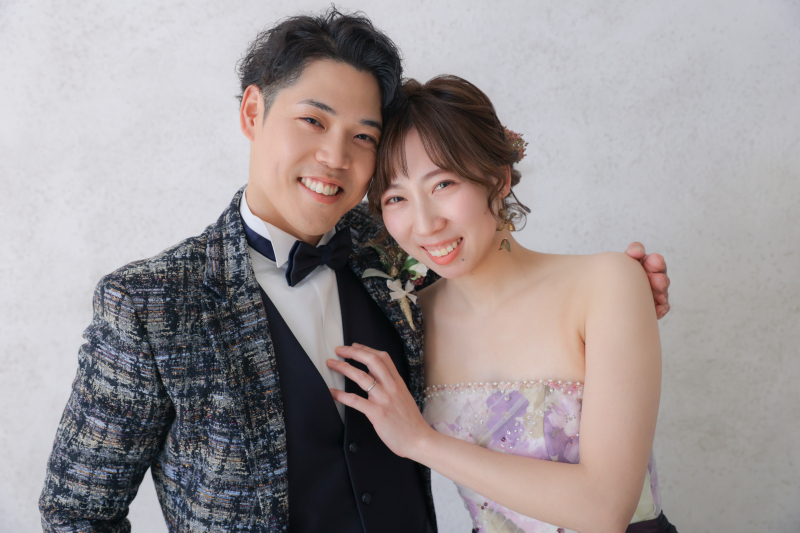 カラードレスxタキシード