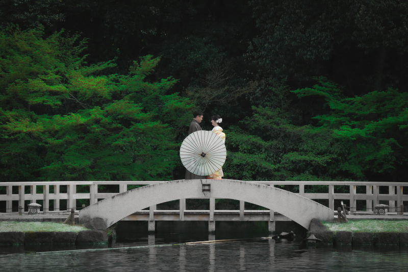 愛知の日本庭園で