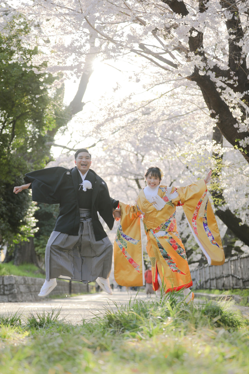 ジャンプポーズは様々