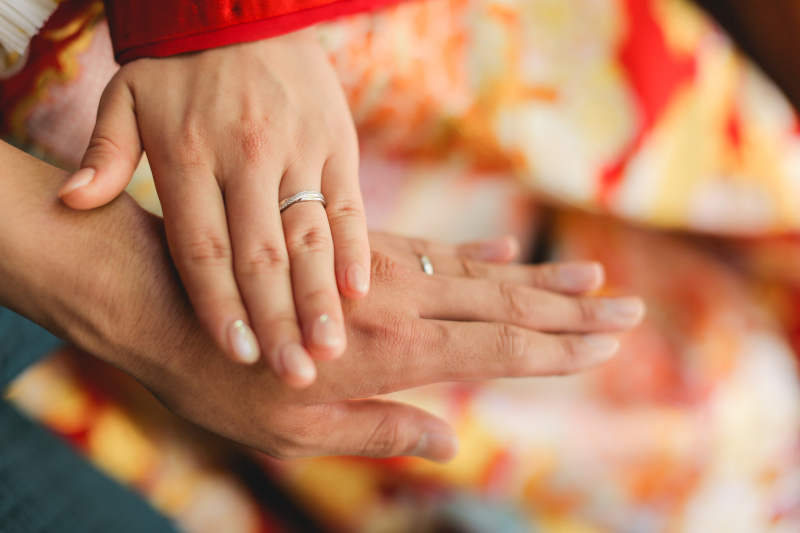 大切な指輪とともに