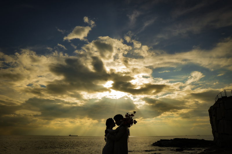 海での撮影（サンセット有り！）