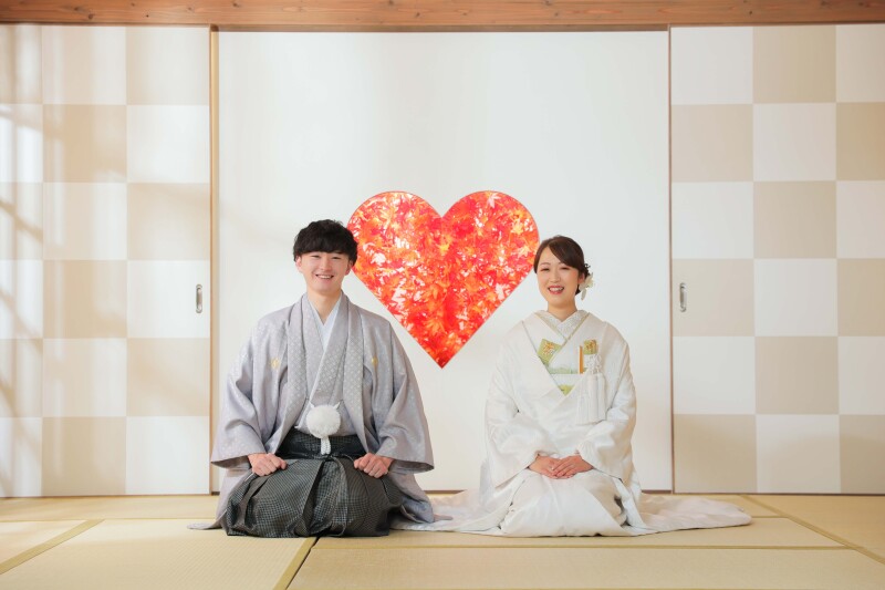 猪目窓と一緒に撮影