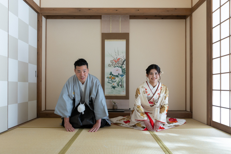 和装屋内庭園