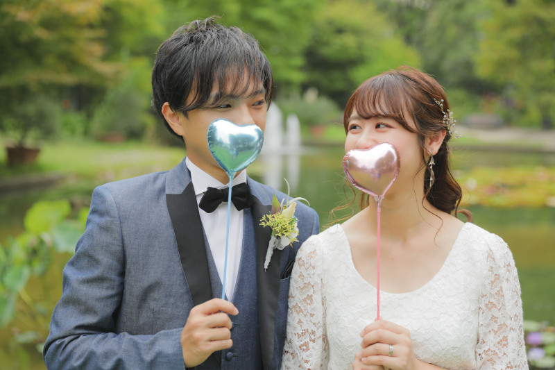 ハートの風船かわいい