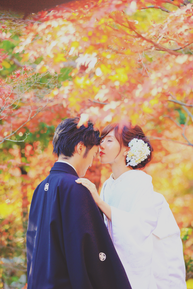 葉っぱに隠れて❤