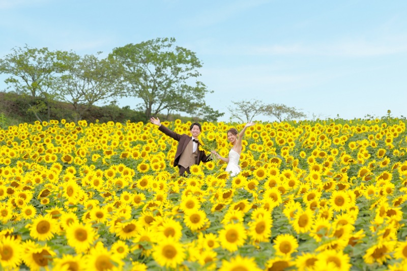 まずは白ドレスで