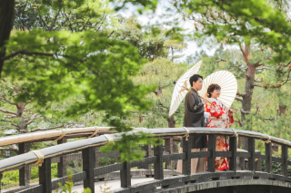 広く撮影！白鳥庭園ロケーション。