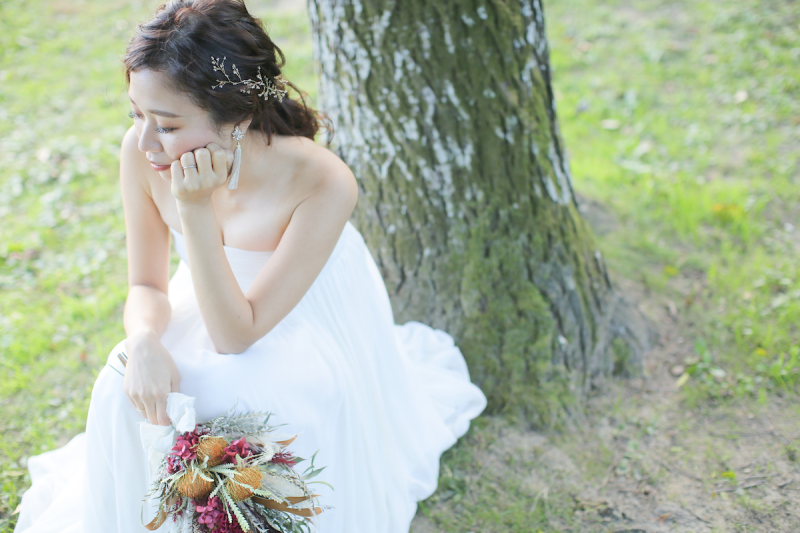 頬づえショット