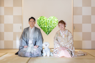 わんちゃんと屋内庭園撮影!!