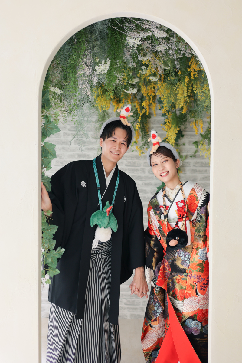 可愛いキャラクターと