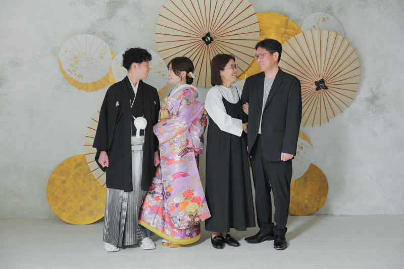 新婦様のご家族と
