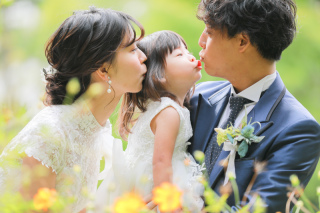 お子様と一緒に秋のロケ