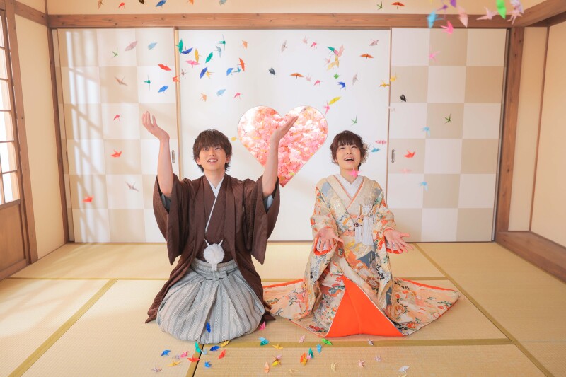 折り鶴シャワー