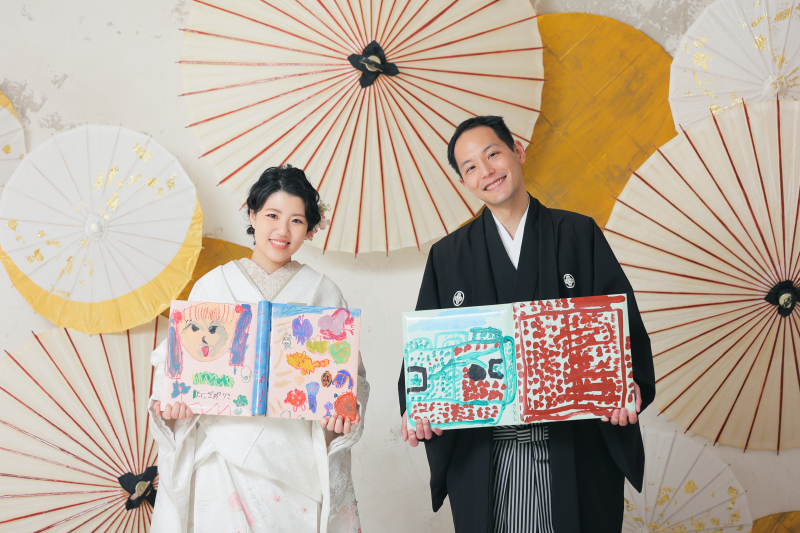 和装は屋内庭園で撮影しました!