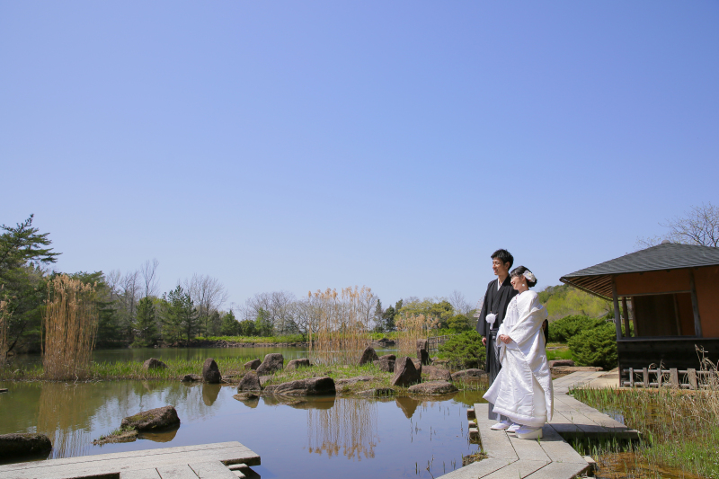 雲ひとつない青空!