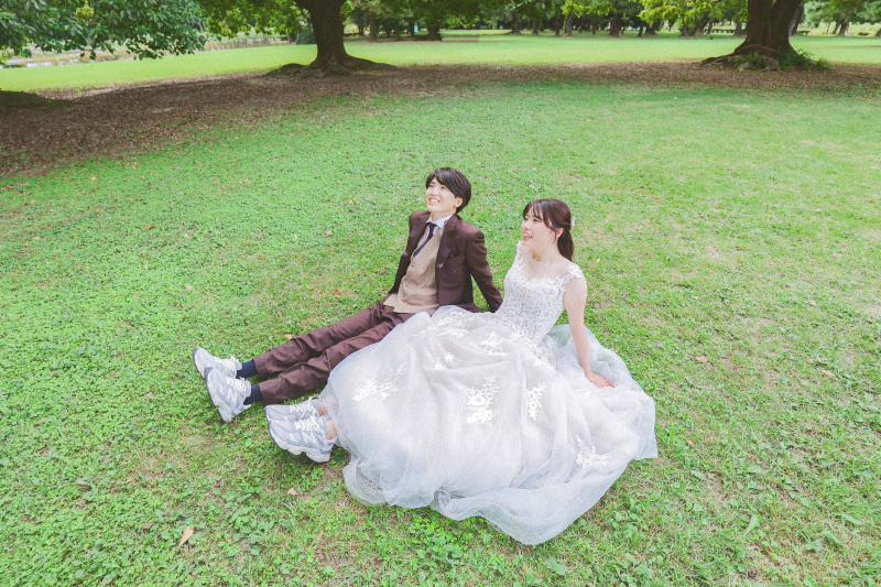 お揃いのスニーカー