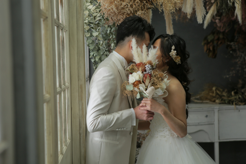 ドライフラワーブーケを使って