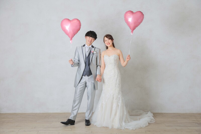 ハートバルーンで可愛く