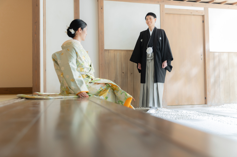 屋内庭園スタジオ撮影