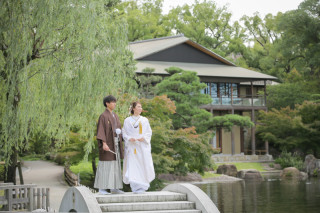 日本庭園と和装