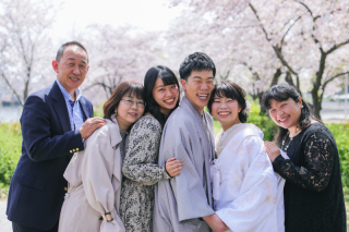 桜で家族写真のススメ＊