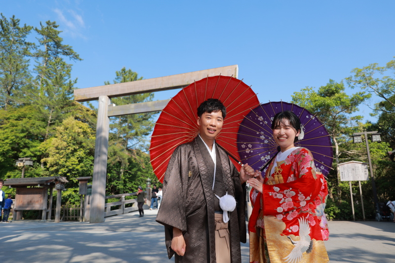 伊勢神宮での撮影
