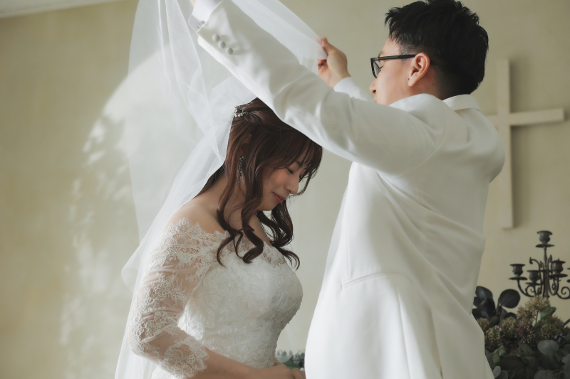 ベールアップのシーン