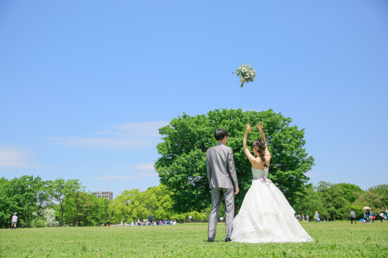 ブーケぽーい！笑