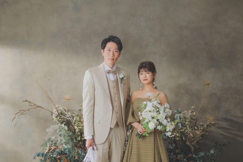 名古屋駅前店のハウススタジオでカラードレス♪