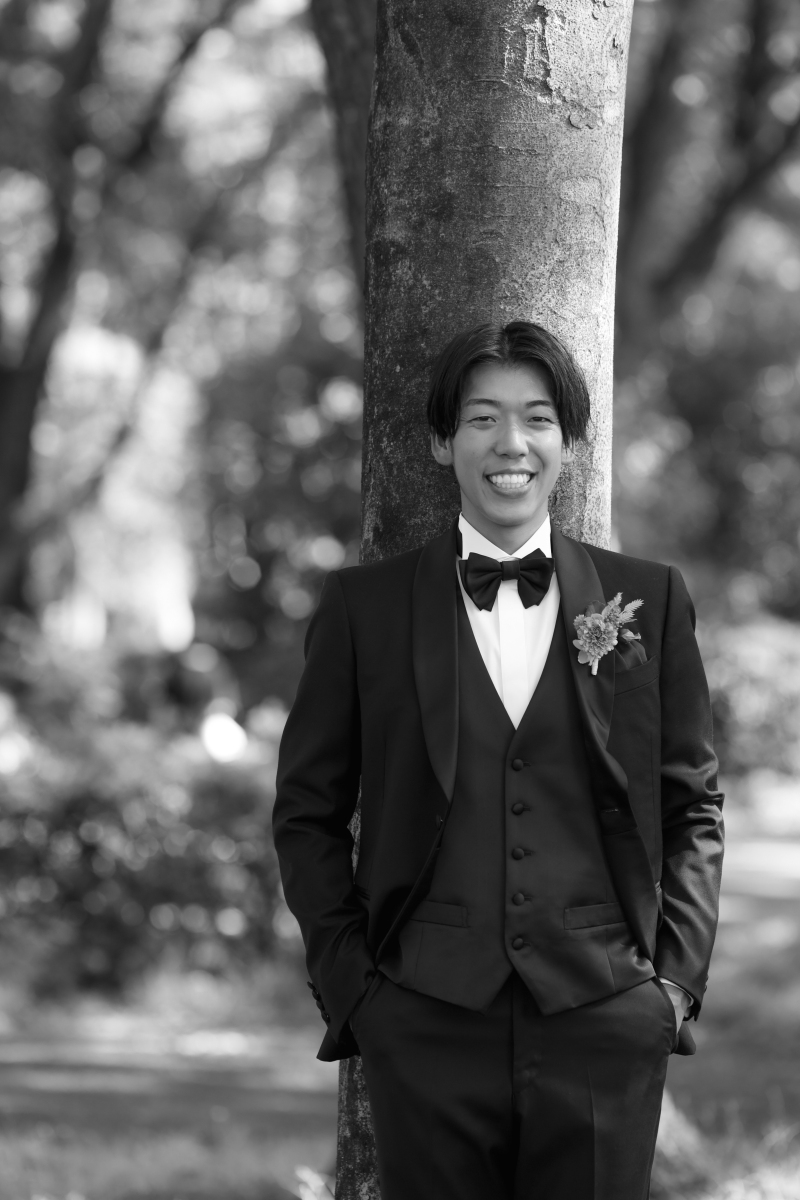 ご新郎様ソロショット（洋装）