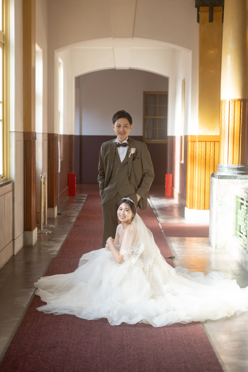 しゃがんだショットも！