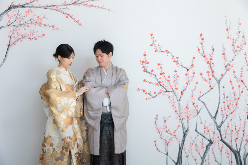 梅のデザインと