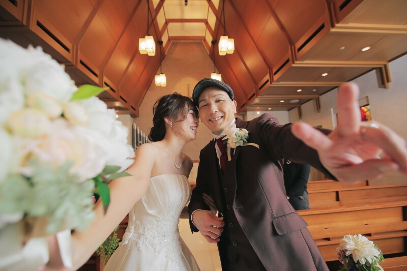 新婦様からのキス