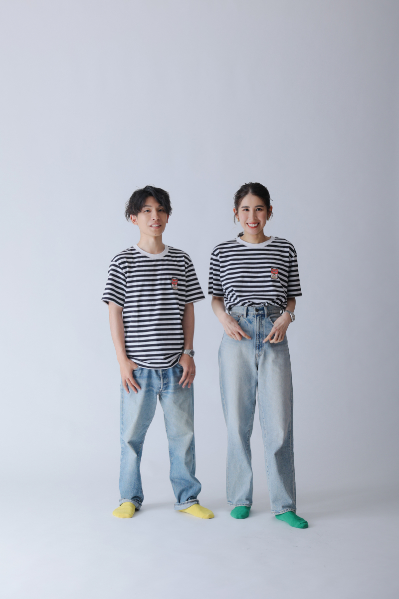 ペアルックの私服撮影