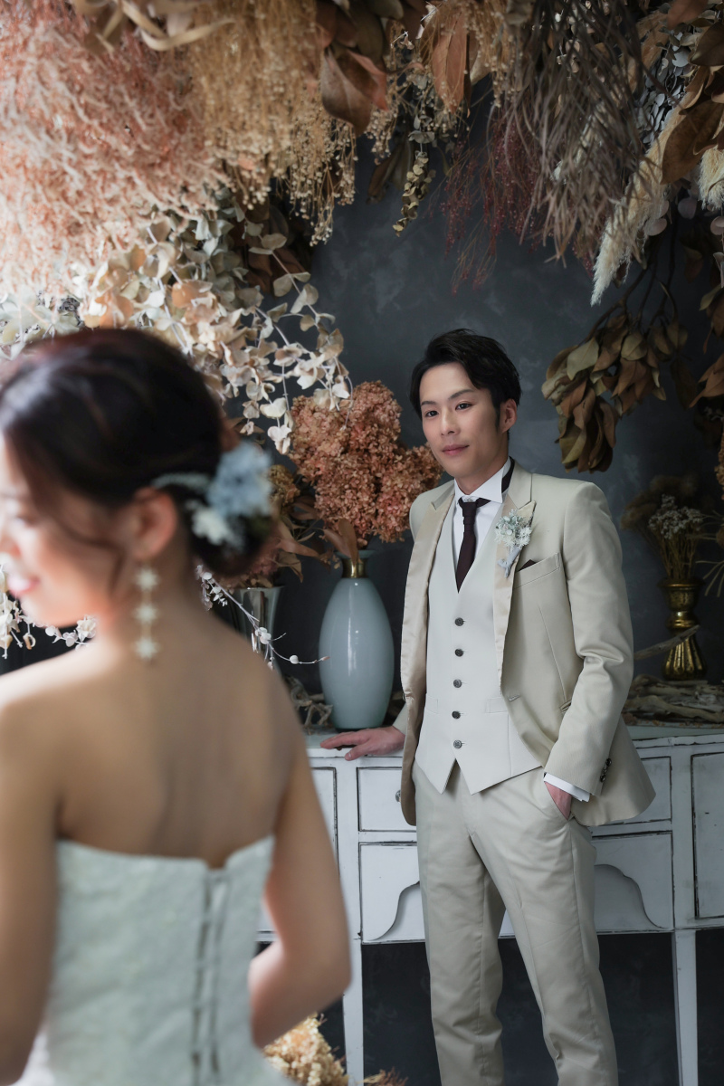 新郎様の眼差し