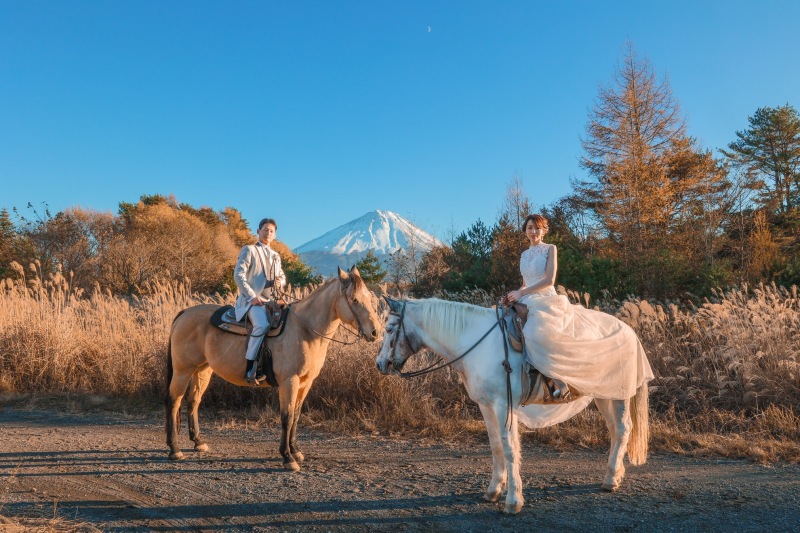 お馬さんと富士山！