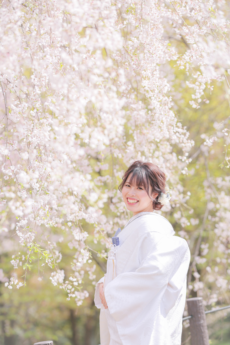 桜に負けてない！！素敵な笑顔