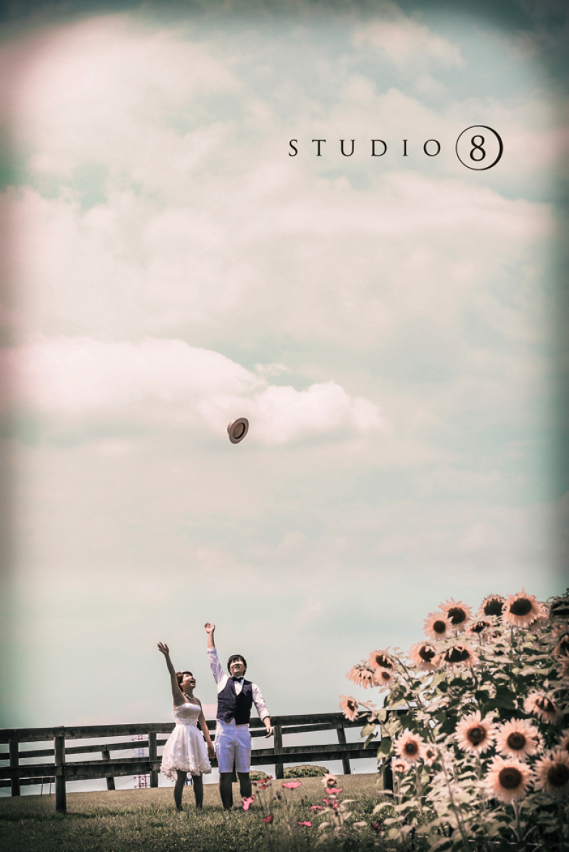 高いお空に帽子をポン♫