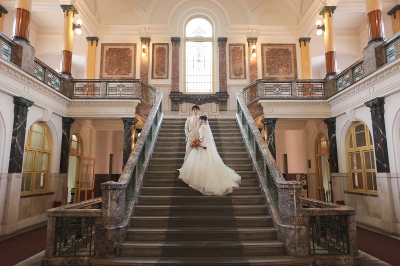 レトロな建物で