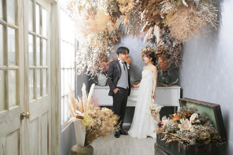 ドライフラワーのお部屋で。