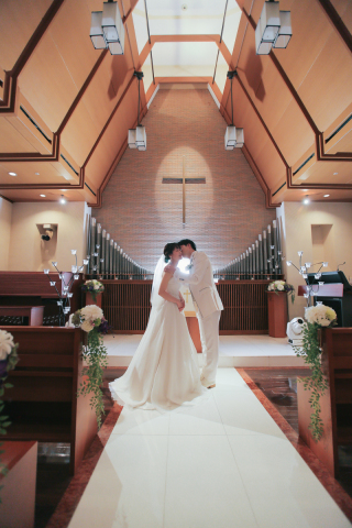 本格的チャペルでの撮影♪