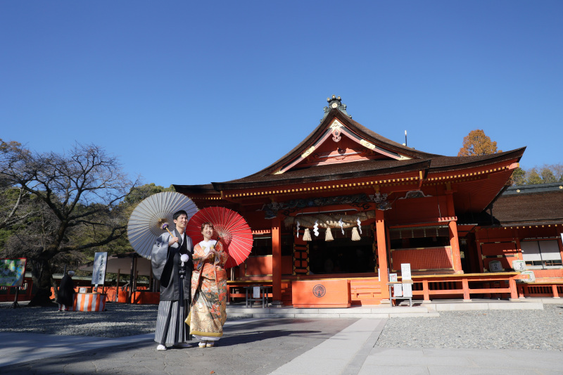 まずは和装の撮影から！