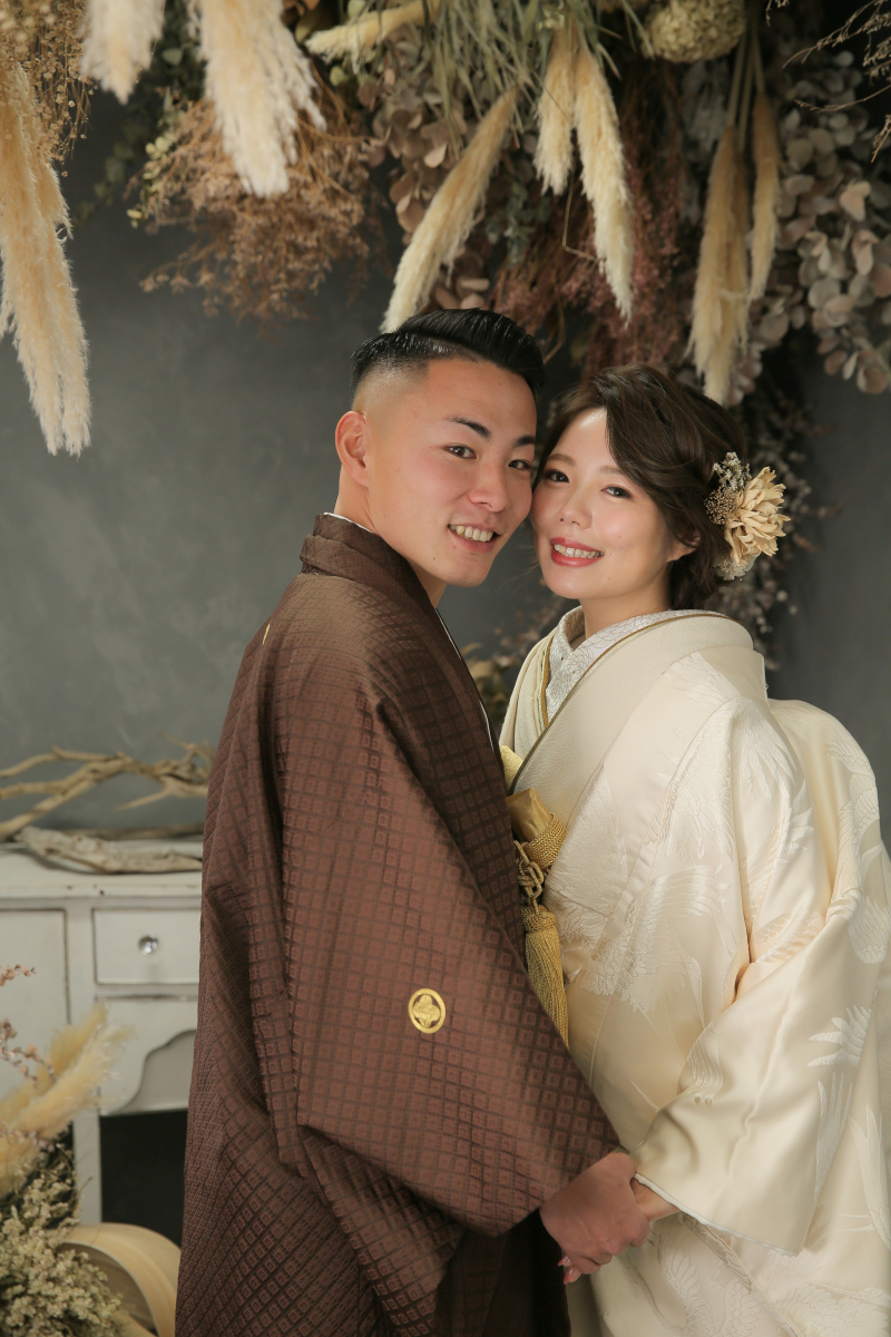 ドライフラワーの中で